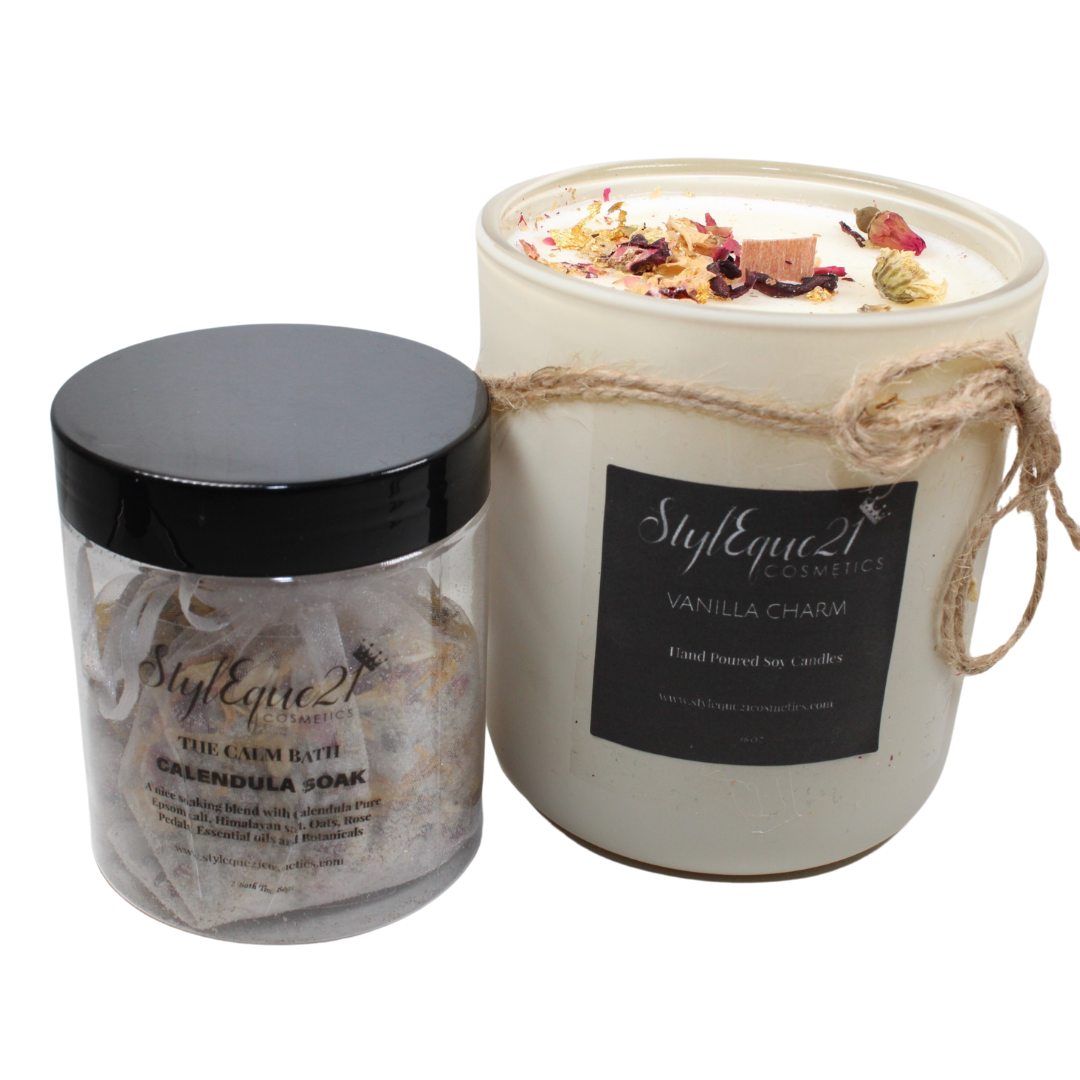 Calendula Bath & Vanilla Charm Candle