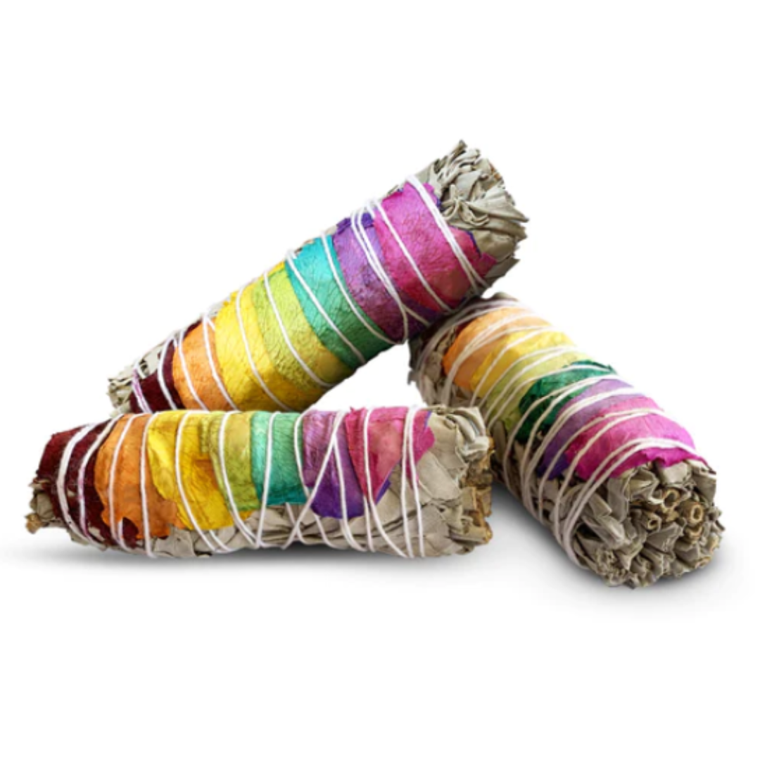 7 Chakra Sage Smudge Stick